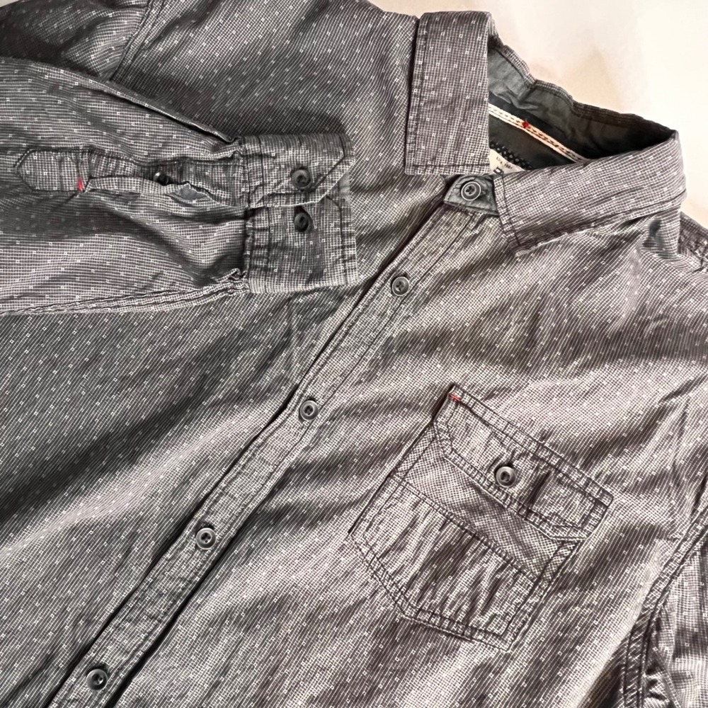 Thread & Cloth Men's Grey Button Up Shirt | Size XL
